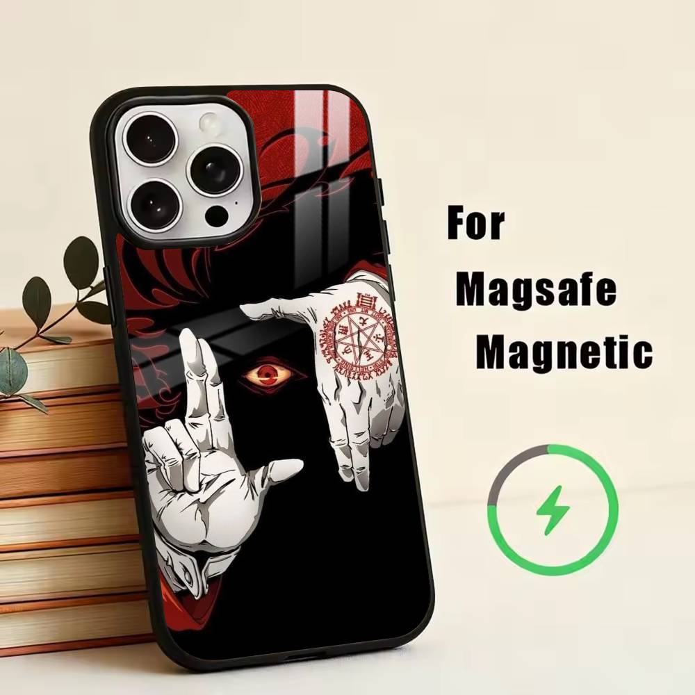 C-Cute Emo Goth Phone Case For iPhone17,16,15,14,13,12,11 Plus,Pro Magnetic with Magsafe Wireless Charging