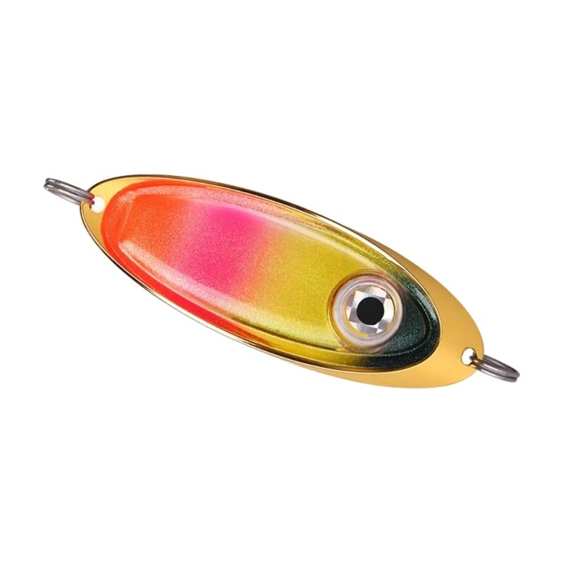 Glowing Fishing Spoon Attracting Fish LED Fishing Lure Light Flasher Fishing Baits Glow In Dark Night Fishing Accessory