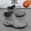 Rain shoes winter velvet warm snow boots fishing takeaway rider cotton shoes winter