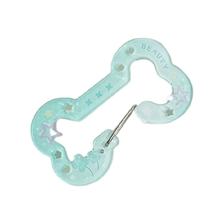 Artistic Hollow Bone Keychain For Girls Fashion Jewelry Organizers Sturdy Acrylic Material Custom Color Options