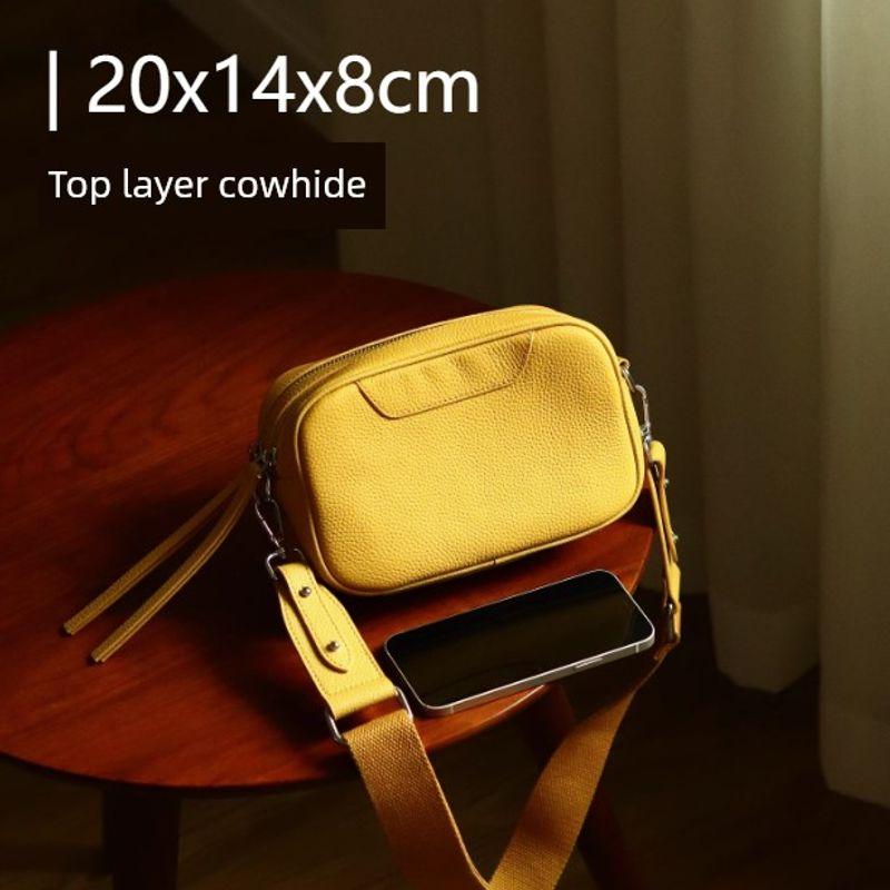 [Clearance Special Offer] First Layer Cowhide Women Bag Genuine Leather Bag Skeleton-Skin
