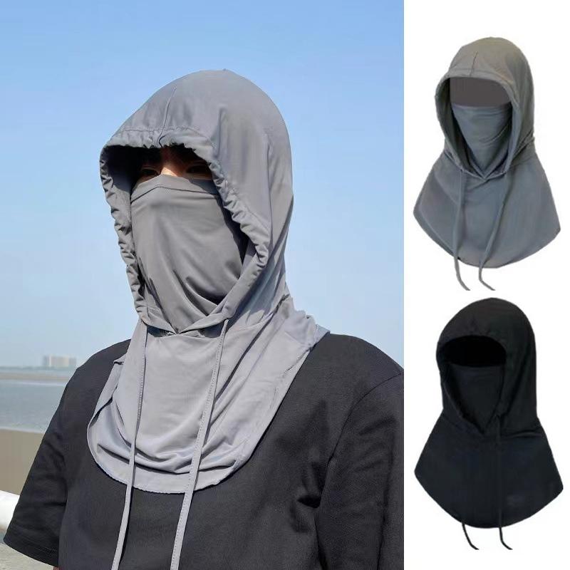 1Pcs Full Face Cover Fishing Hat Sun Cap With Mask Summer Hat Outdoor Anti-Uv Sunscreen Hat Protect Neck Hiking Hat Unisex