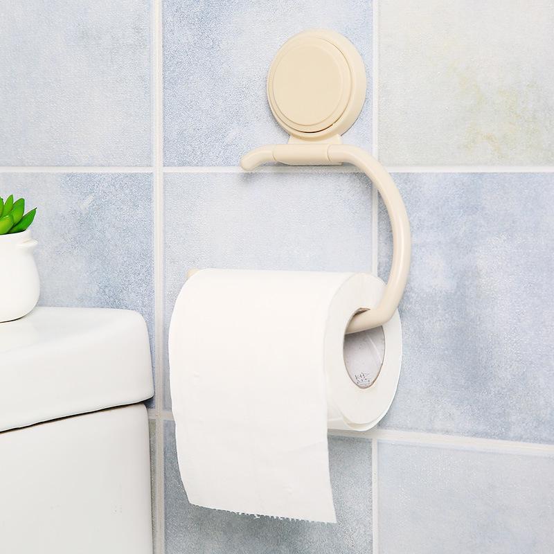 Punch-Free Multifunctional Towel and Paper Roll Holder with Suction Cups