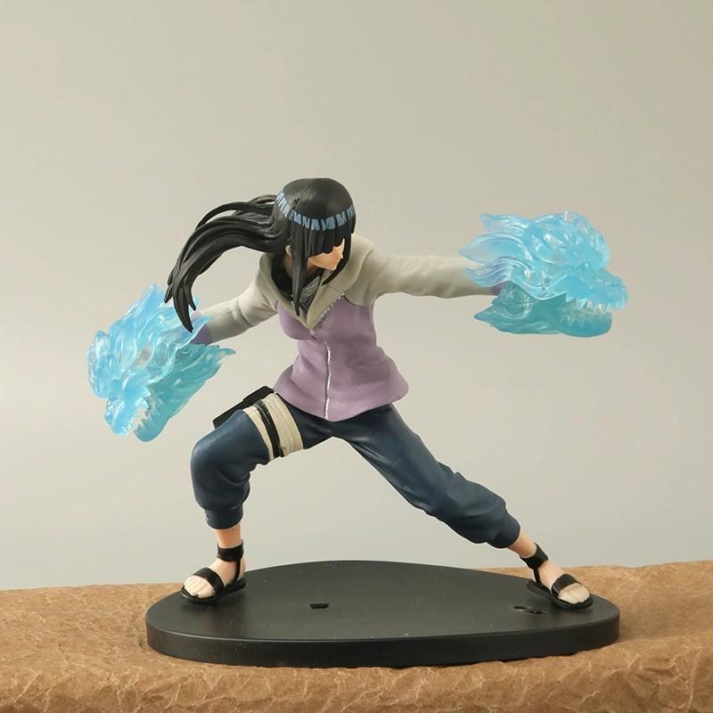 14CM Anime Naruto Hyūga Hinata Shippuuden Handflächen-Senjutsu Kampfmodell Kakashi Spielzeug Action Uchiha Sasuke Figur PVC