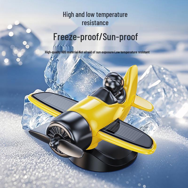 Solar-Powered Rotating Car Ornament: Soaring Little Flying Man