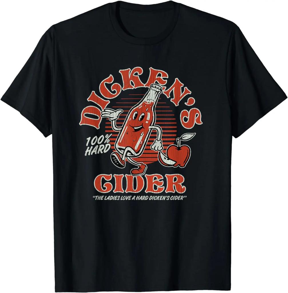 Funny Hard Cider Adult Humor Retro Vintage Mascot Joke T-Shirt