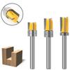 Straight Tooth 6mm Shank Woodworking Tool Milling Cutter Router Bits Slotting Cutter Drill Bit