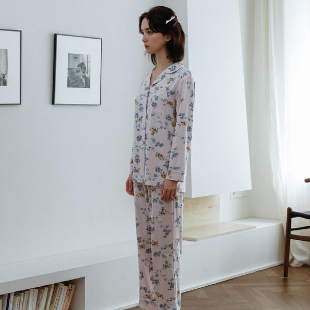 Frenchiel Micromodal Long Sleeve Pajama Cream  Fwpj303l 