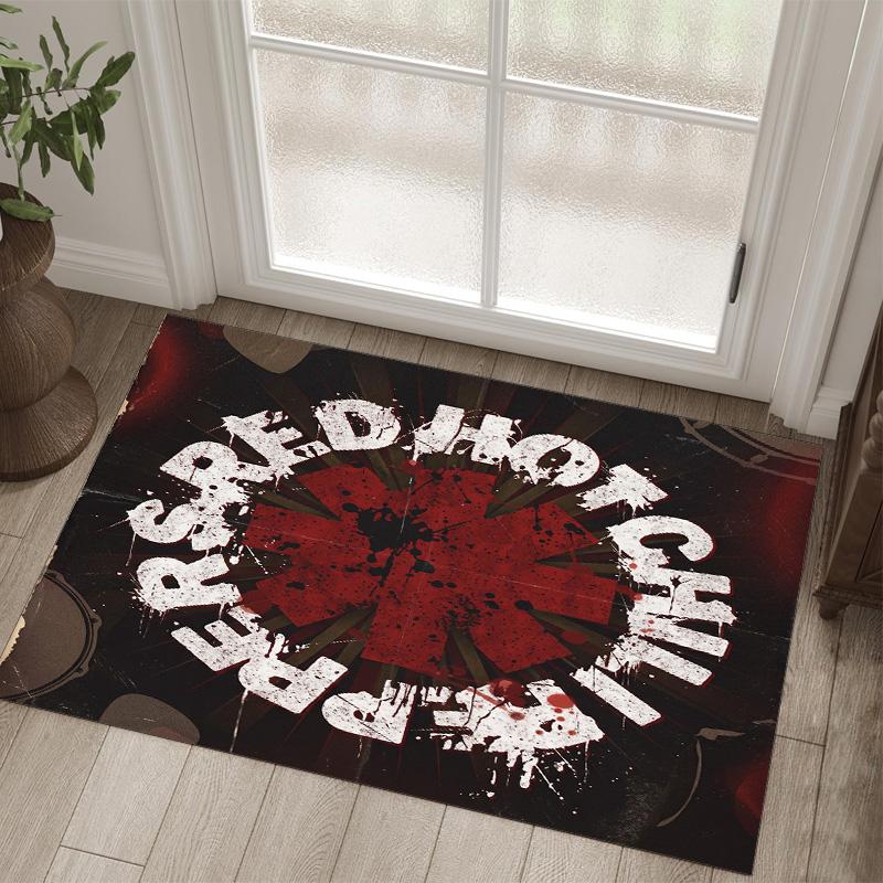 Red Hot Chili Peppers Design Kristall Samt Teppich Gemütlich Nicht?Rutschfester Teppich mit Aufdruck für Schlafzimmer Wohnzimmer Eingang