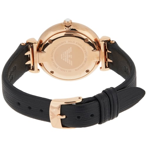 Emporio Armani Analog Quartz Women's Watch Black Steel 316L AR11295 Multicolor