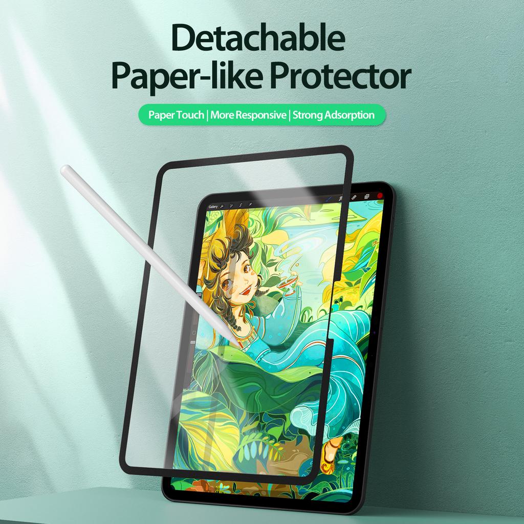 DUX DUCIS Seria Naad pentru iPad Pro 11 (2024) Folie de protecție ecran Mată PET Paperfeel Film Detașabilă, Reutilizabilă