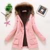 Giacca da donna in cotone spessa con cappuccio, stile coreano, Autunno/Inverno 2025
