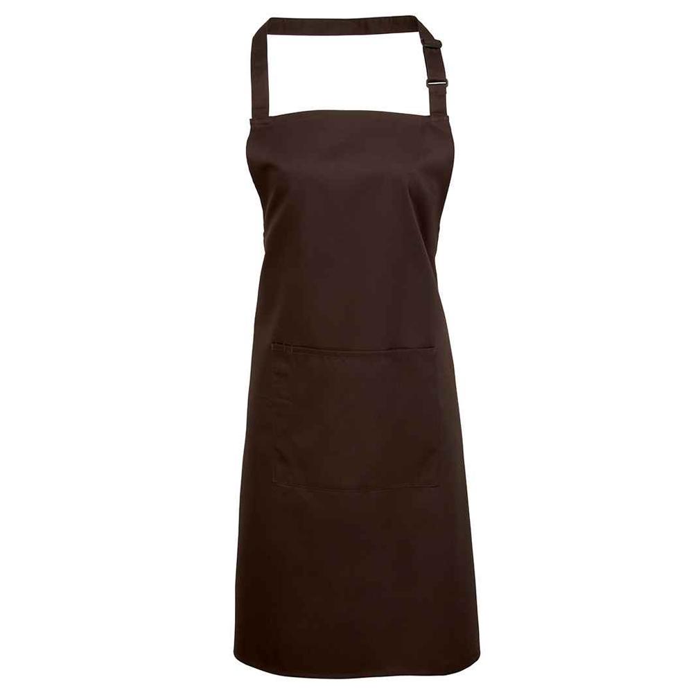 Premier Unisex Adult Colours Collection Pocket Bib Apron