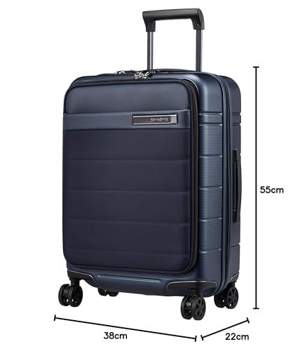 Samsonite NEO POD Spinner 55/20 Erweiterbar Koffer mit einfachem Zugang, Handgepäcktauglich, 41/48L, 55cm, 3,3kg, Mitternachtsblau