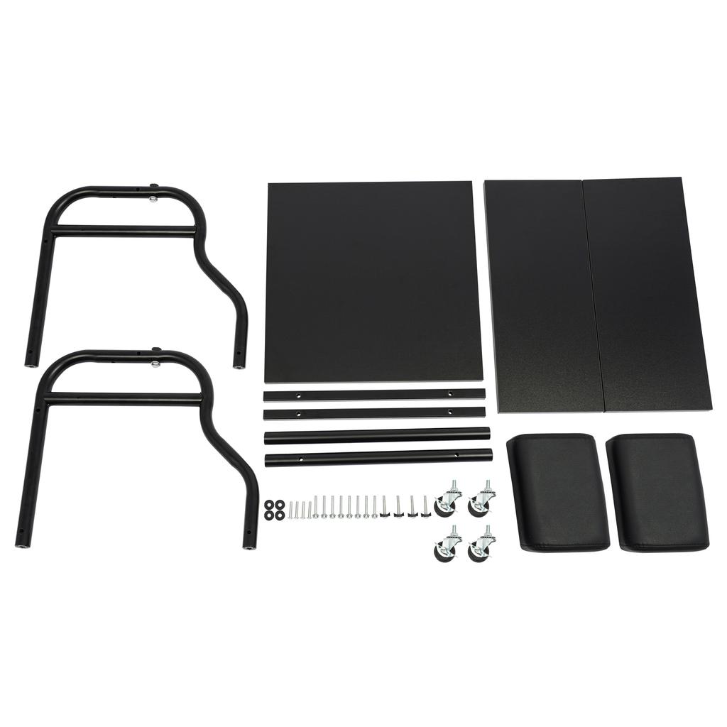 Foldable Foot Spa Trolley Cart with Wheels, 2-Tier Manicure Pedicure Station for Home Salon, Mobile Foot Bath Table with Brakes