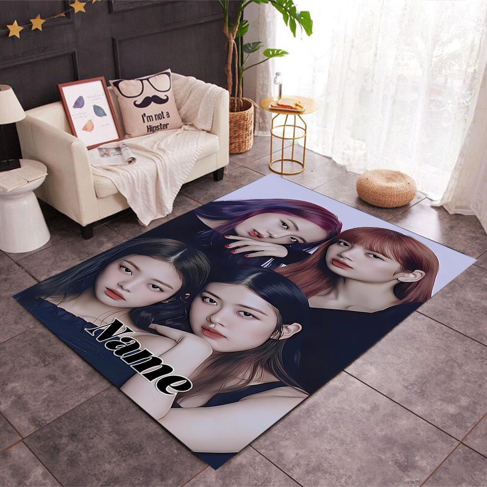 Royal Glamour Squad Customizable Name Floor Mat Suitable for Dormitory Hallway Outdoor Game Room Anti-slip Rug Decorate Offices Spiritual Gift