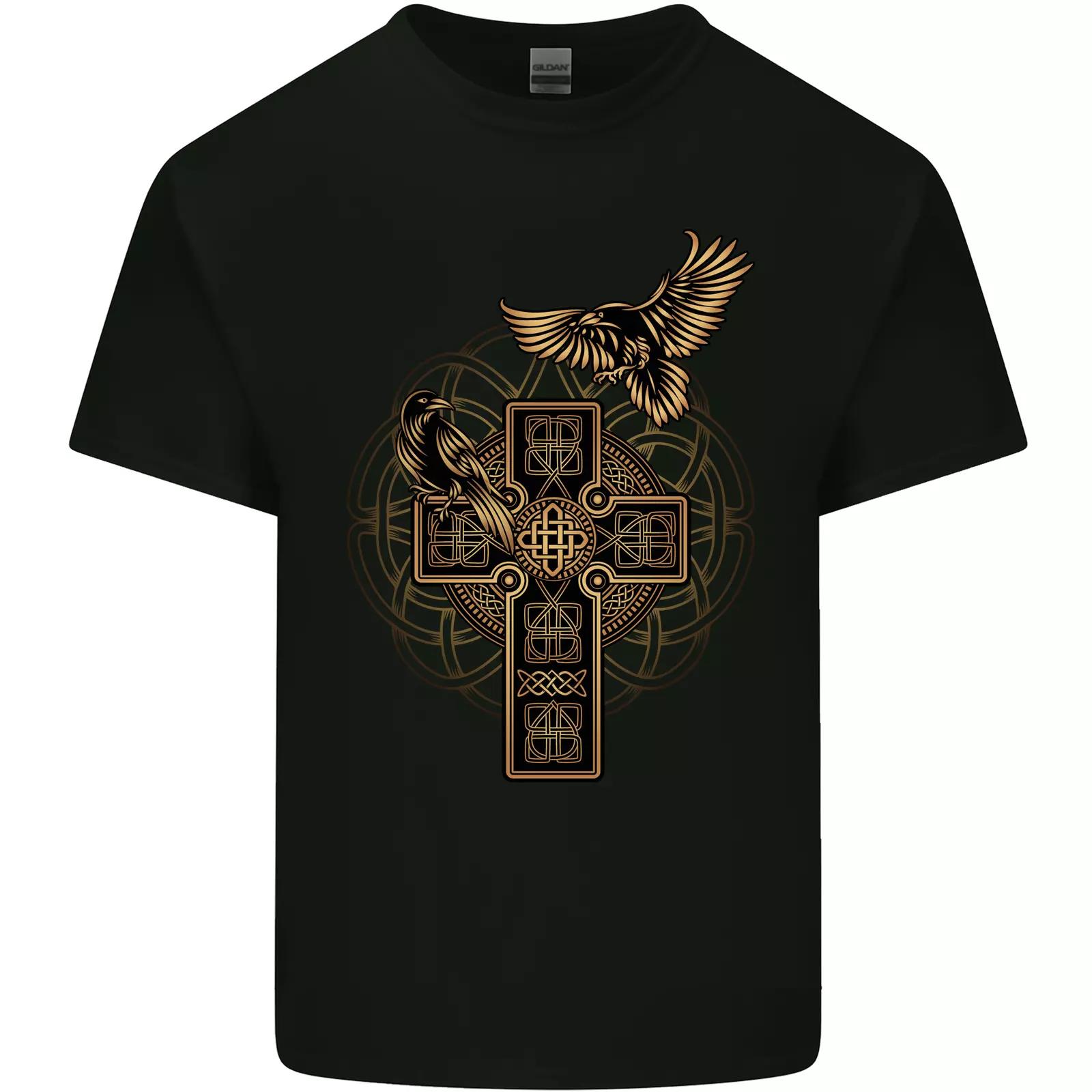 

Odin Celtic Raven Viking Thor Ragnar Norse Mens Cotton T-Shirt Tee Top M