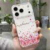 Silky Love Hearts Pattern Case For iPhone 17 Pro Max Coque iPhone 16 15 14 13 Pro Max 11 Clear TPU Silicone Soft Cover