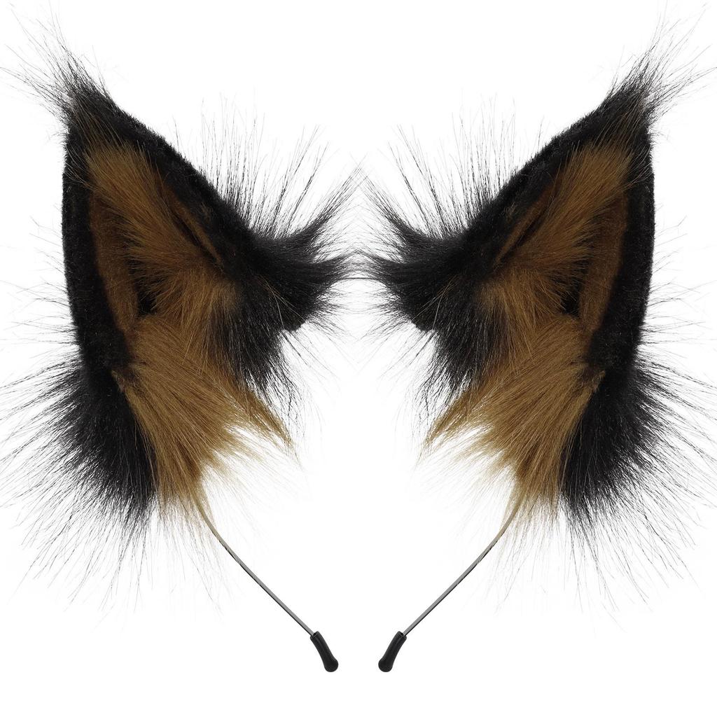Cross-Border Adjustable Fox Ears Halloween Cosplay Plush Headband
