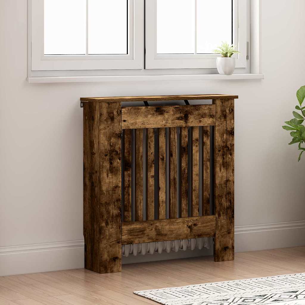 Radiator Cover Smoked Oak 78 x 19 x 81.5 cm
