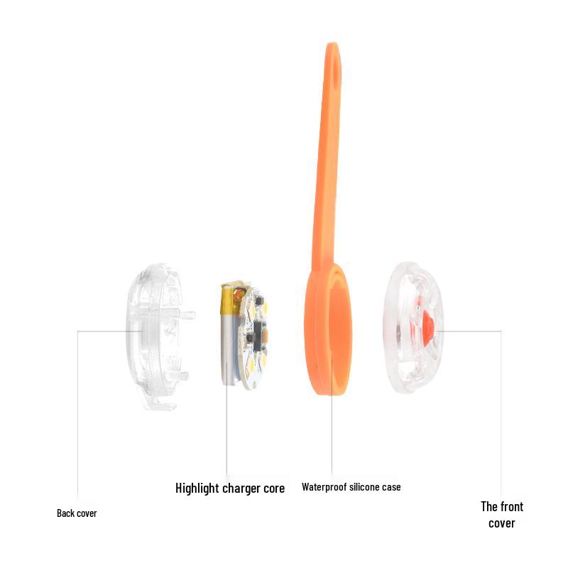 Luminous LED Silicone Dog Pendant: Anti-lost Fluorescent Flashing Charm Tag for Pets