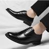 Italian Men Leather Shoes Classic Dress Shoe Luxury Brand Business Office Shoes for Men Casual Oxfords Wedding Shoe Brogue Shoes