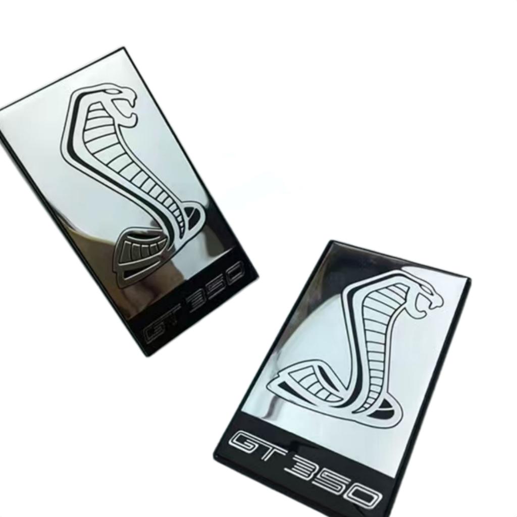 3D Metal Snake Cobra logo Car Front Grille Badge Side Fender Rear Trunk Emblem Stickers Auto Styling Accessories