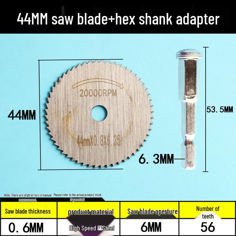 Hex Shank Electric Screwdriver Small Circular Saw Blade - High Speed Steel for Drills