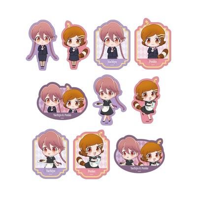 TV Anime [Apocalypse Hotel] Trading Chibi Character Hotel Monterey Uniform & Morning Staff Ver. Die-Cut Stickers (Box of 10)