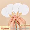 DIY Marbling Art Round Fans
