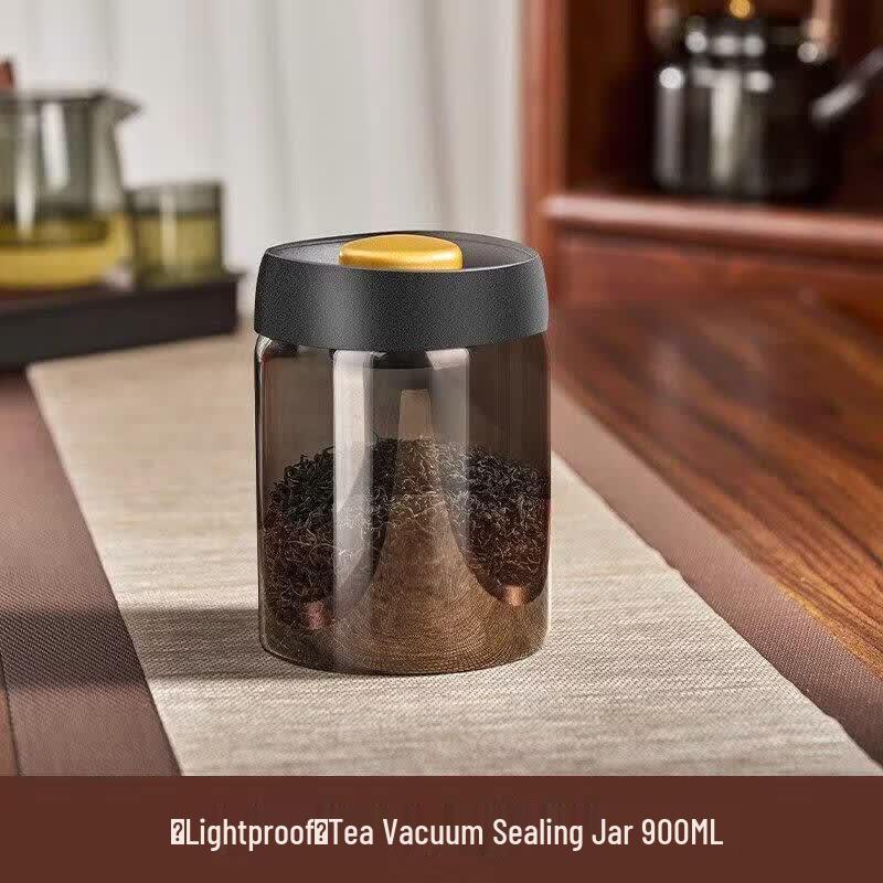 Glass Vacuum Sealed Tea Canister