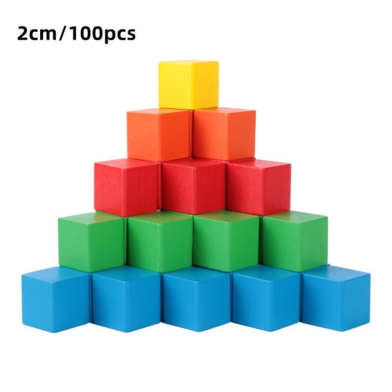 Hochwertige Holzwürfel Mathespielzeug für Kinder