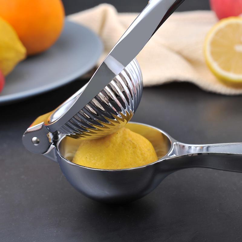 Lemon & Orange Metal Manual Juicer - Freshly Squeezed Fruit Press