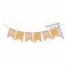 Celestial Moon Burlap Pennant Banner, Party Hanging Flag, Event Decor