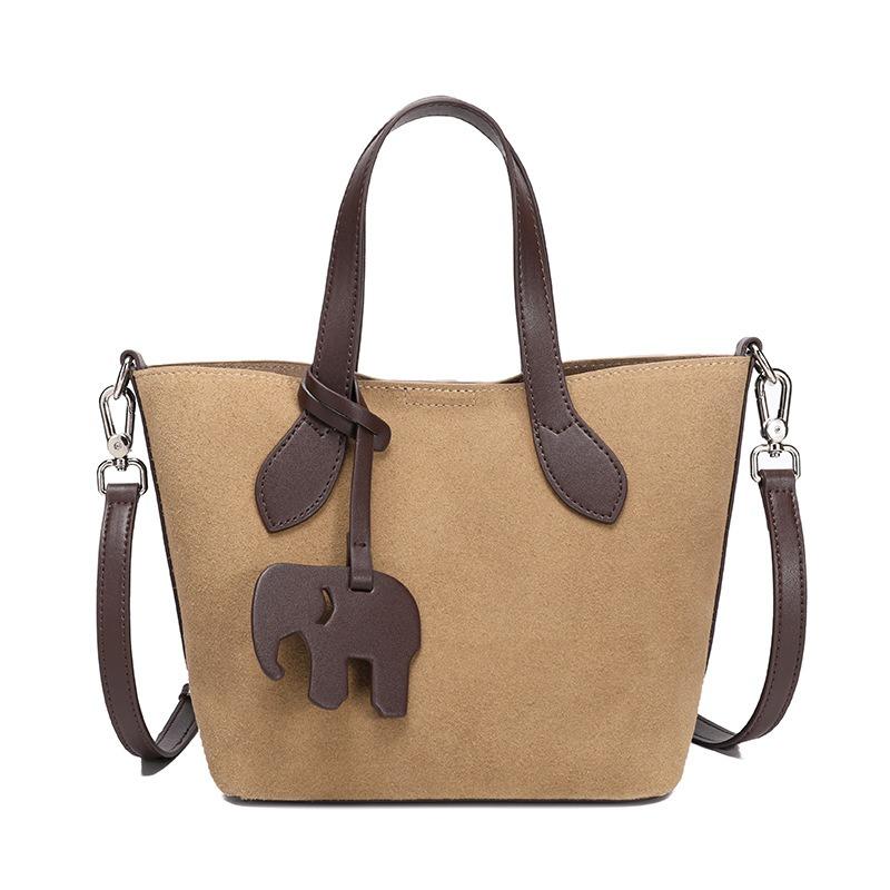 

Retro hot-selling leather women s bags, new temperament luxury women s handbags, premium matte fleece shoulder bags