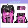 Modern Miami Messi Backpack Set With Breathable Polyester And Lightweight Design For School Use