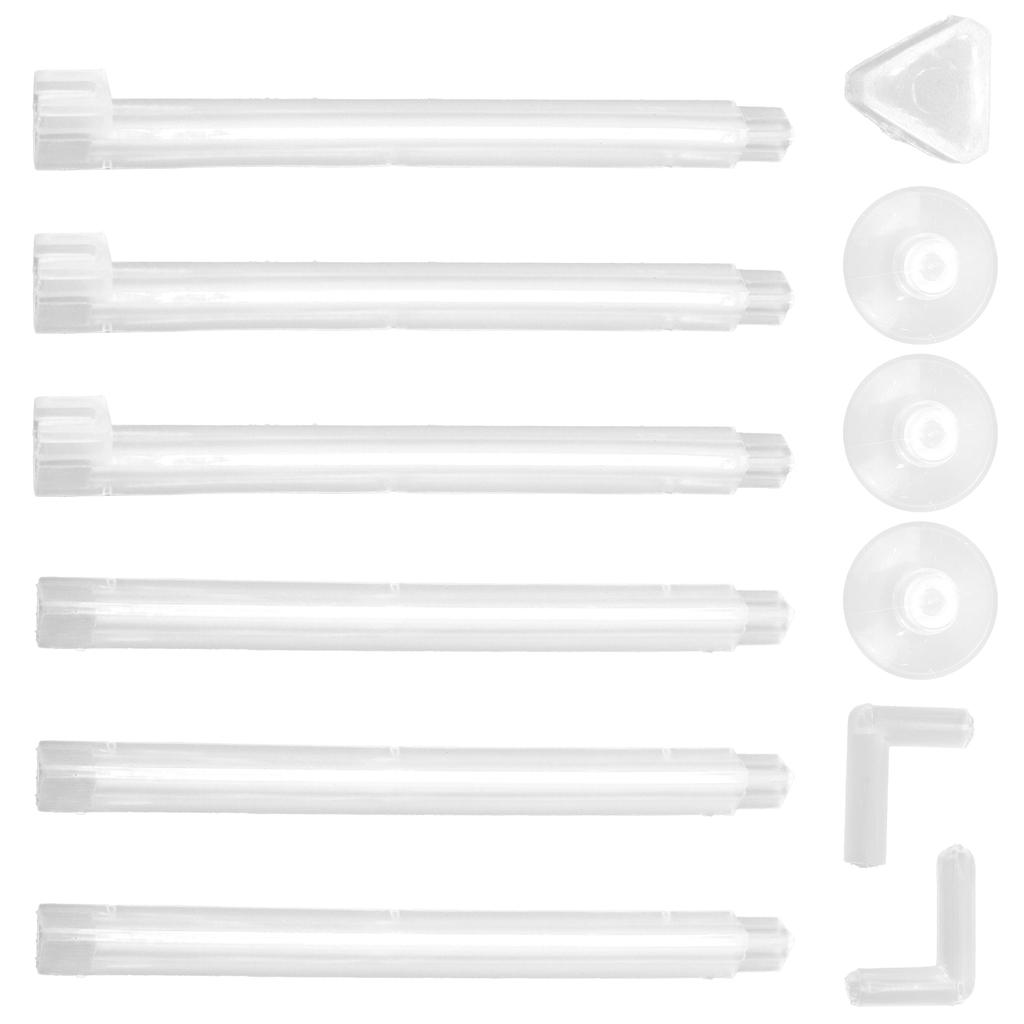 Aquarium Air Bar Plastic Transparent Fish Tank Bubble Release Tube with Three Suction Cups