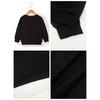 Oversized Round Neck Graphic Sweatshirt Kids Unisex with Black Greek Letter A & Leopard Print - Soft  Sweater for, Casual Wear