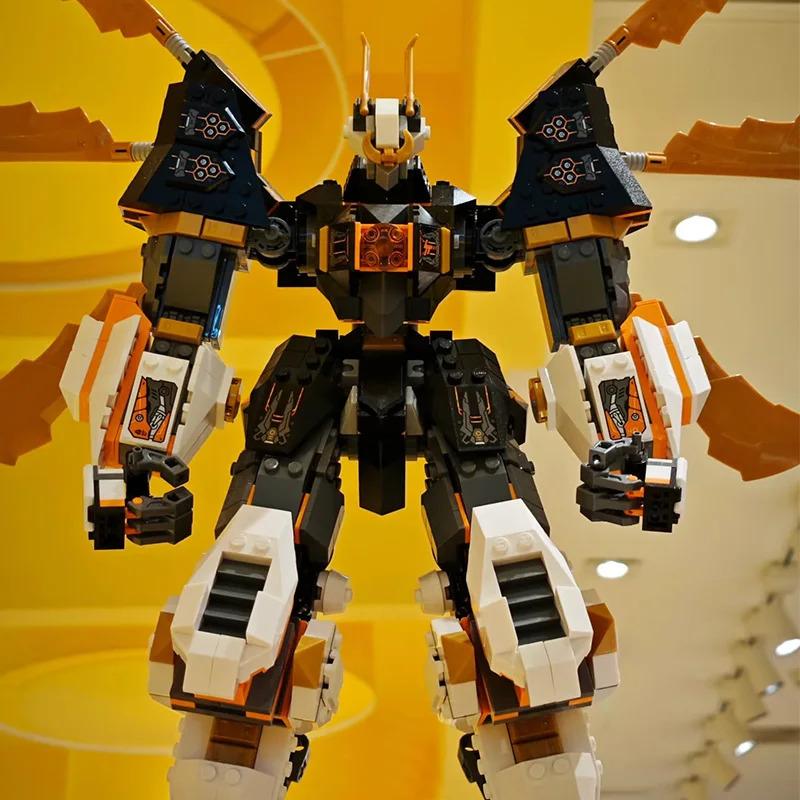 Modelo Robô Robótico Titan Montagem Blocos de Construção Ninja Crianças Hobby Criativo Coleção Decoração Gabinete display 71821