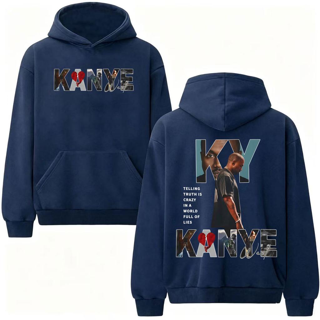 Kanye West Rapper Album Tour Cover Hanorace Bărbați Femei Stil Modă Bluze Sport Fleece Casual Mânecă Lungă Pulovere