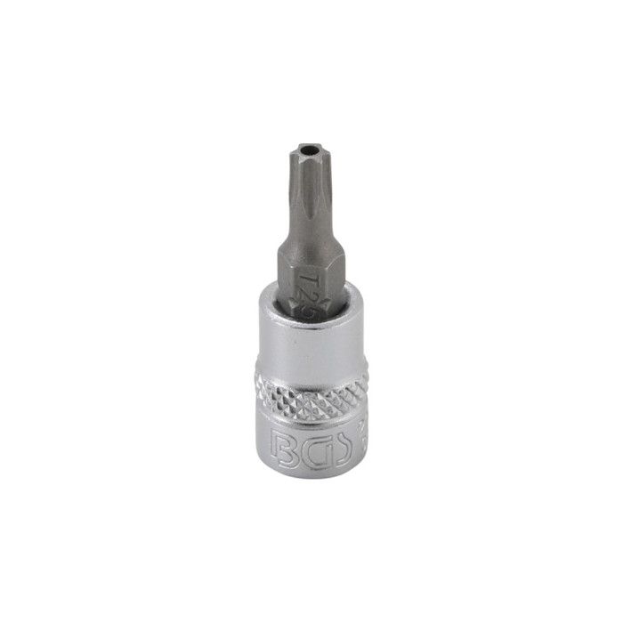 Douille à embouts Torx - BGS TECHNIC - 6,3 mm - Perçage T25 - Acier chrome-vanadium - 38 mm