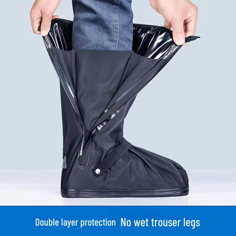SPACEXPERT Waterproof High-Top Rain Shoe Covers