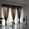 2025 Nuove Tende Trasparenti con Ombreggiatura del 30% per Finestra Soggiorno Tenda in Voile Tulle Trasparente Colorata Drappeggi per Matrimonio Decorazione Casa Alta Qualità