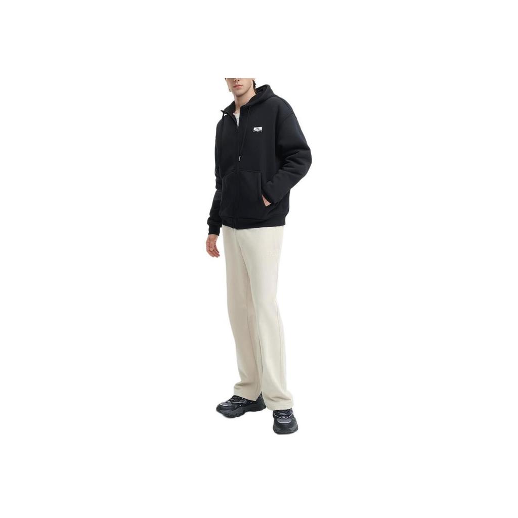 Fila Giacca Felpa con Zip Manica Lunga Casual Larga Originale Uomo F51M449502F-BK Nero