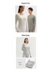Men's and Women's Skin-Friendly Thermal Underwear Suit - Pure Cotton, Solid Color, Thin Design, Antibacterial, Large Sizes, Autumn/Winter Wear