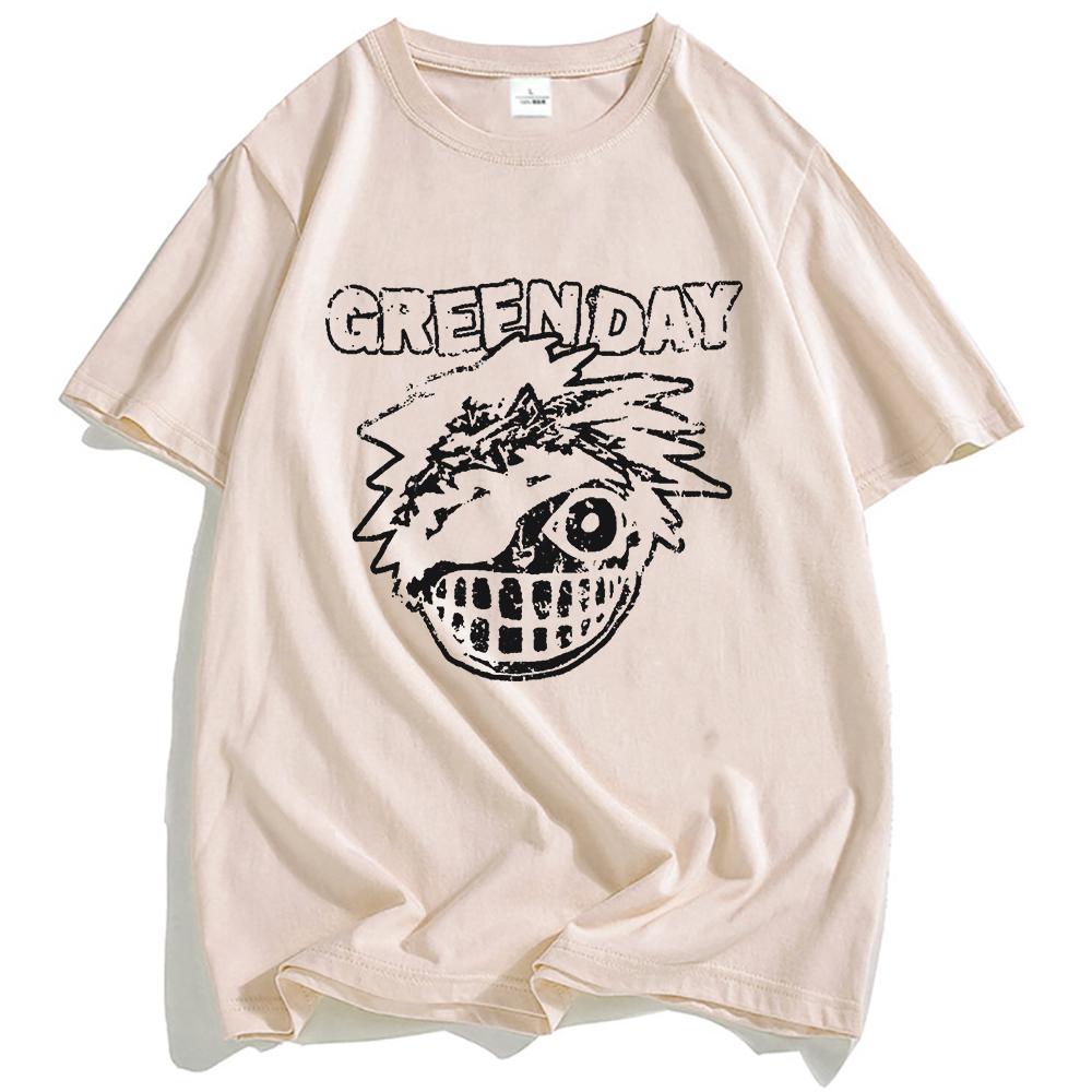 Bastard De Luxe Tee Green Day Rock Band Grunge T-shirt Short Sleeve Cotton Male Tshirts Unisex Streetwear Hip Hop Print Clothing