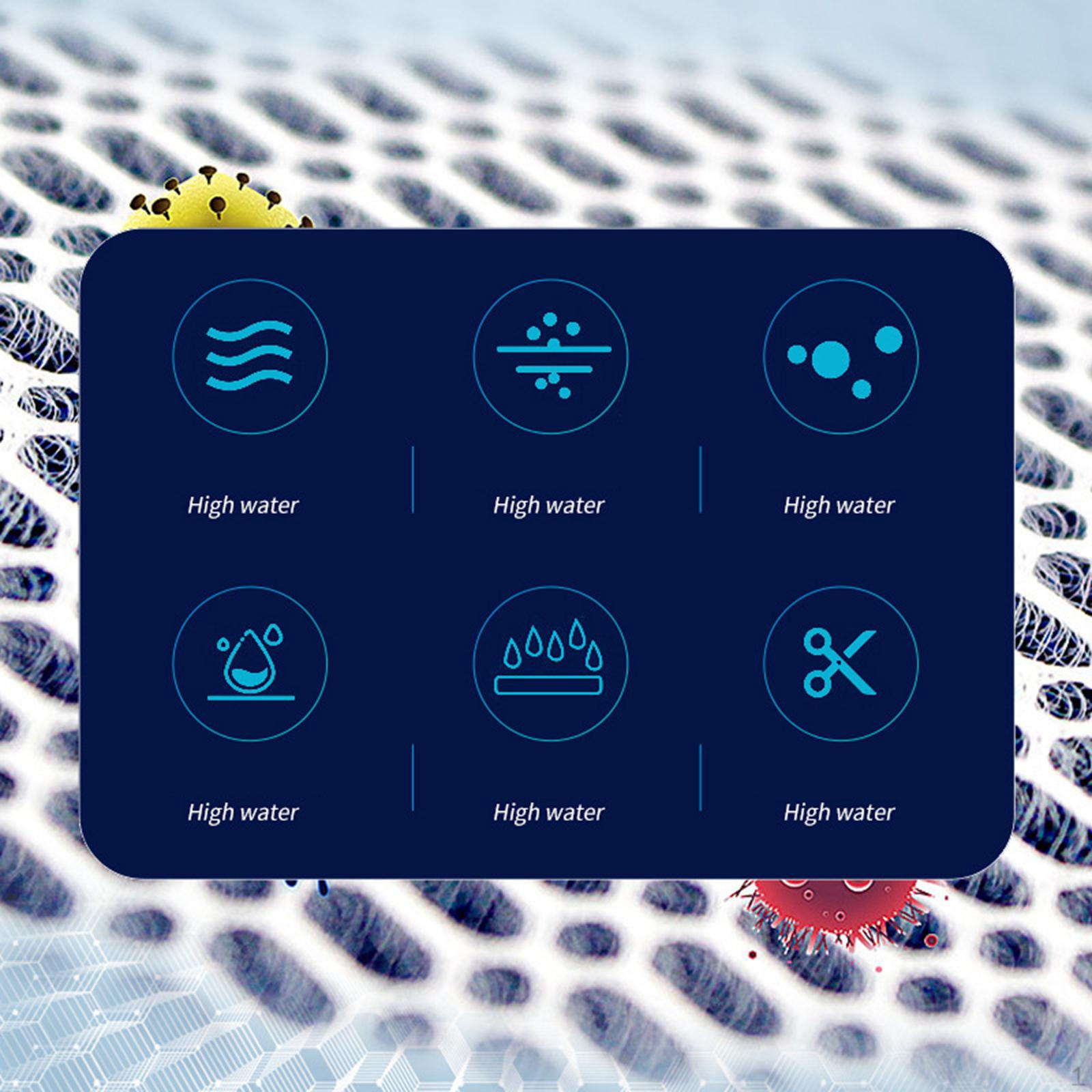 Аквариумная губка-фильтр, многоразовый pad, вырезаемые аксессуары 30cmx40cmx1cm