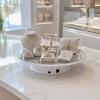 Single-Tier Electric Rotating Display Turntable Automatic Mirrored Base