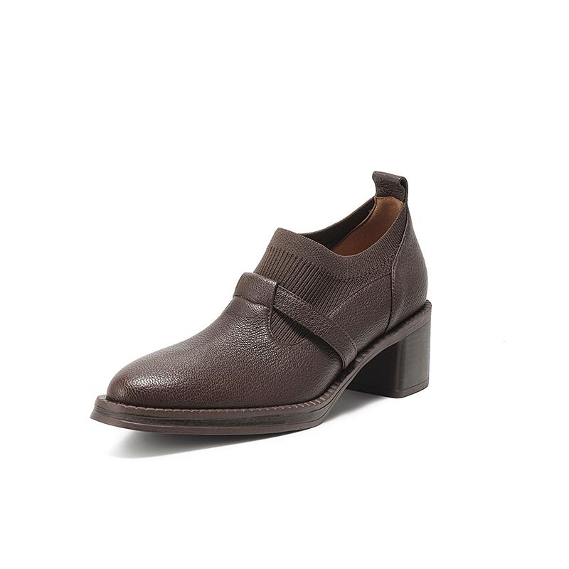 Fashion 2025 New Women Thick Heels Party Wedding Shoes Woman Round Toe Ladies Platform Oxford Shoes Fashion Ladies Office Pumps Brogues