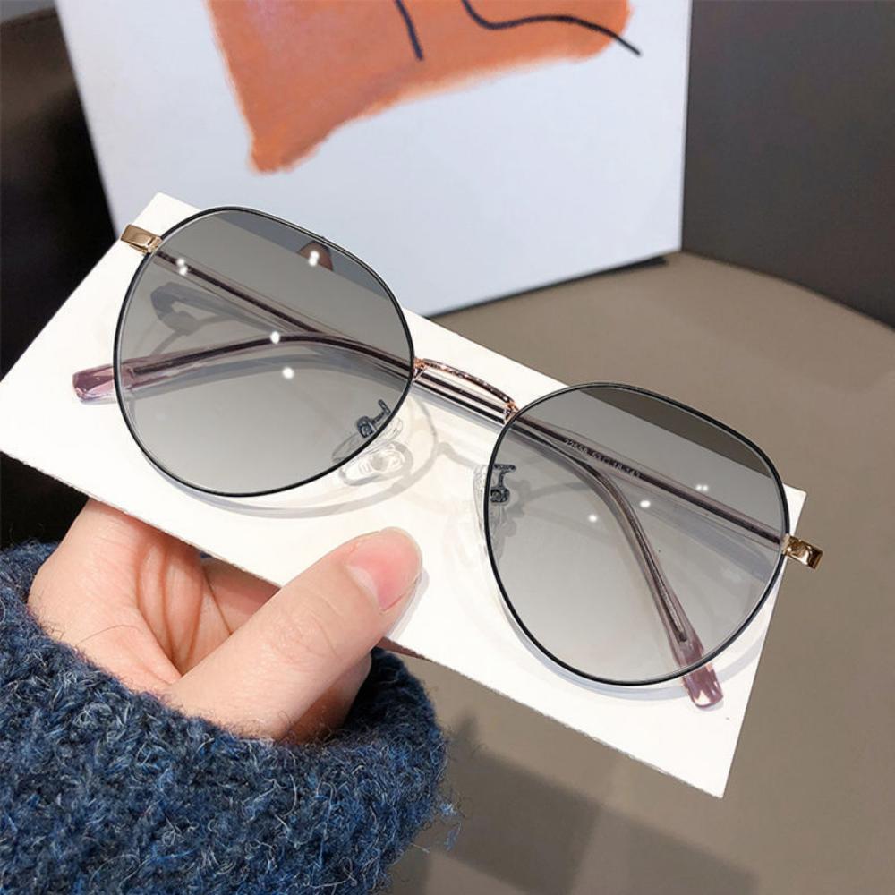 Photochromic Glasses Metal Frame Myopia Glasses Women's Reading Glasses Anti Blue Light Eyewear Fashion Accessories